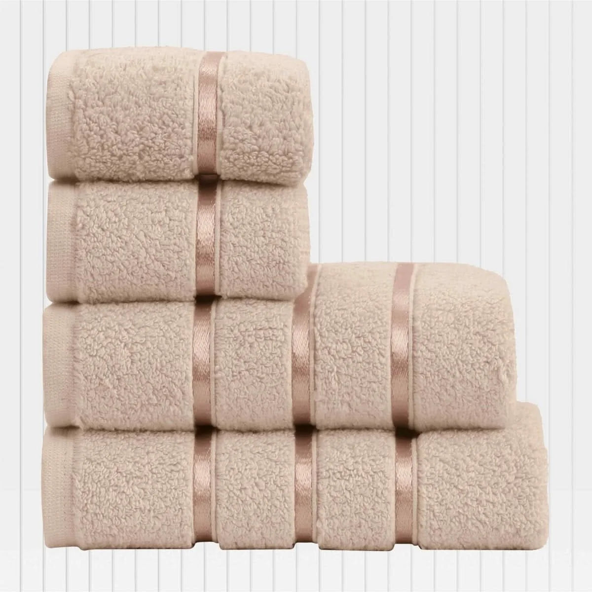 Hand & Face Towel Set 4-Piece Cotton Quick-Drying