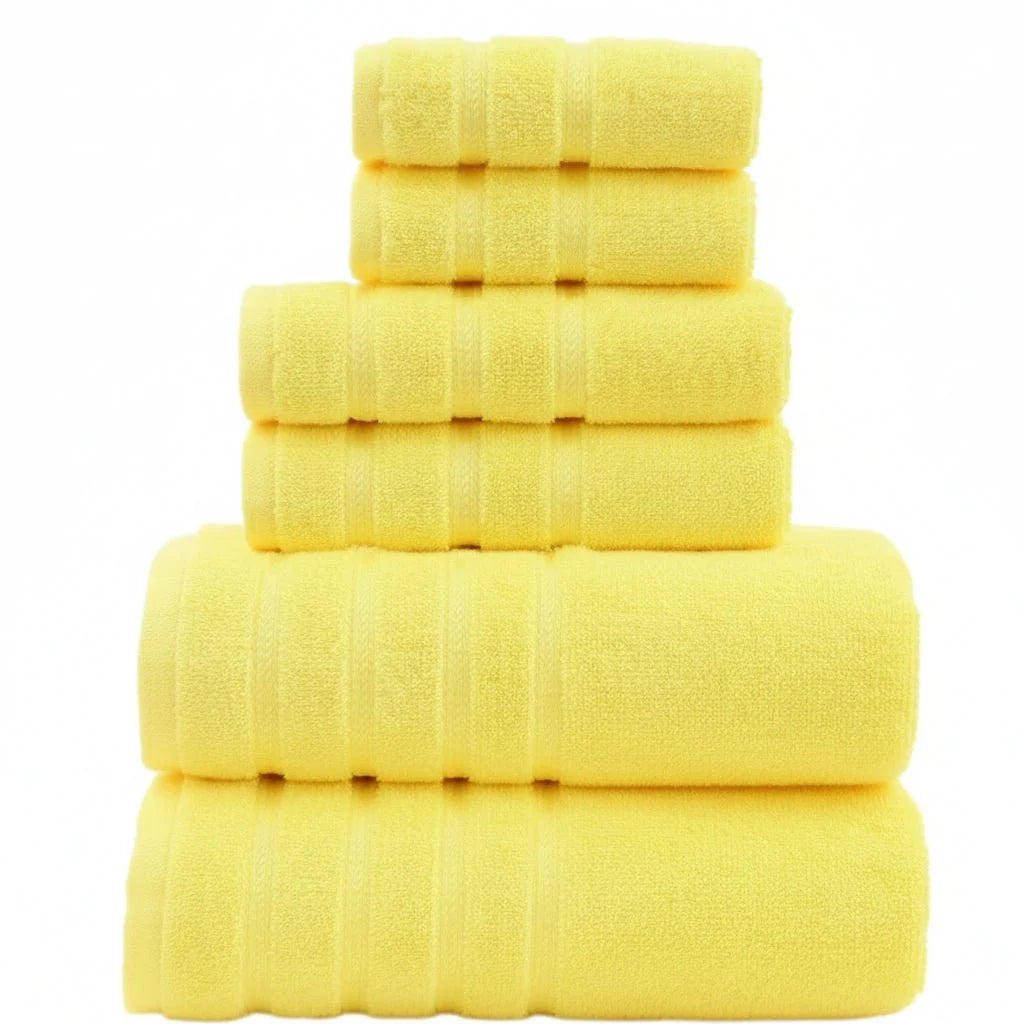 Hand & Face Towel Set 4-Piece Cotton Quick-Drying