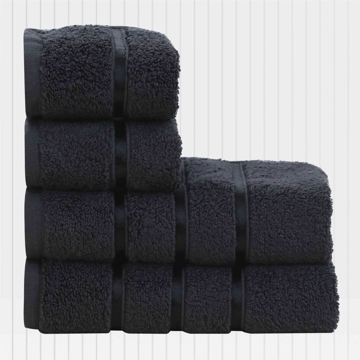 Hand & Face Towel Set 4-Piece Cotton Quick-Drying