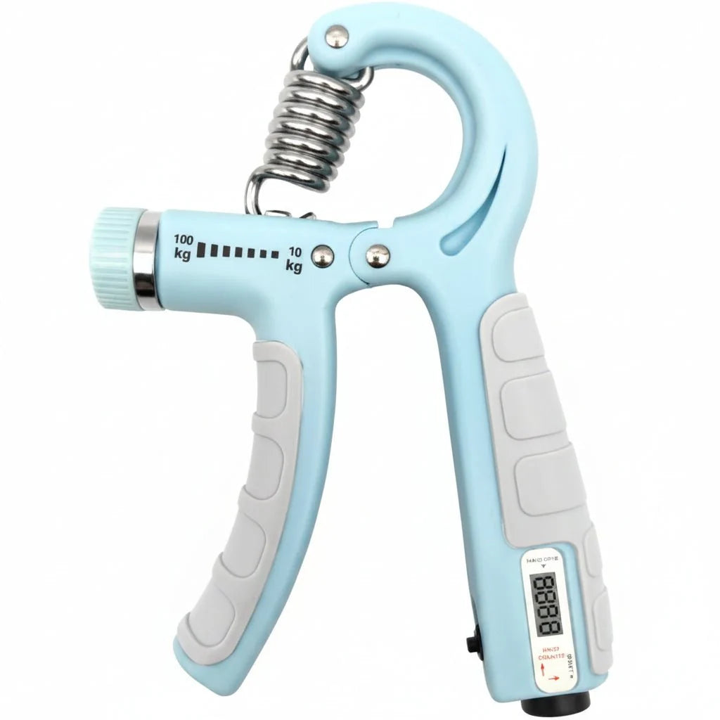 Hand Gripper Adjustable Resistance 11–132 lb Compact & Portable