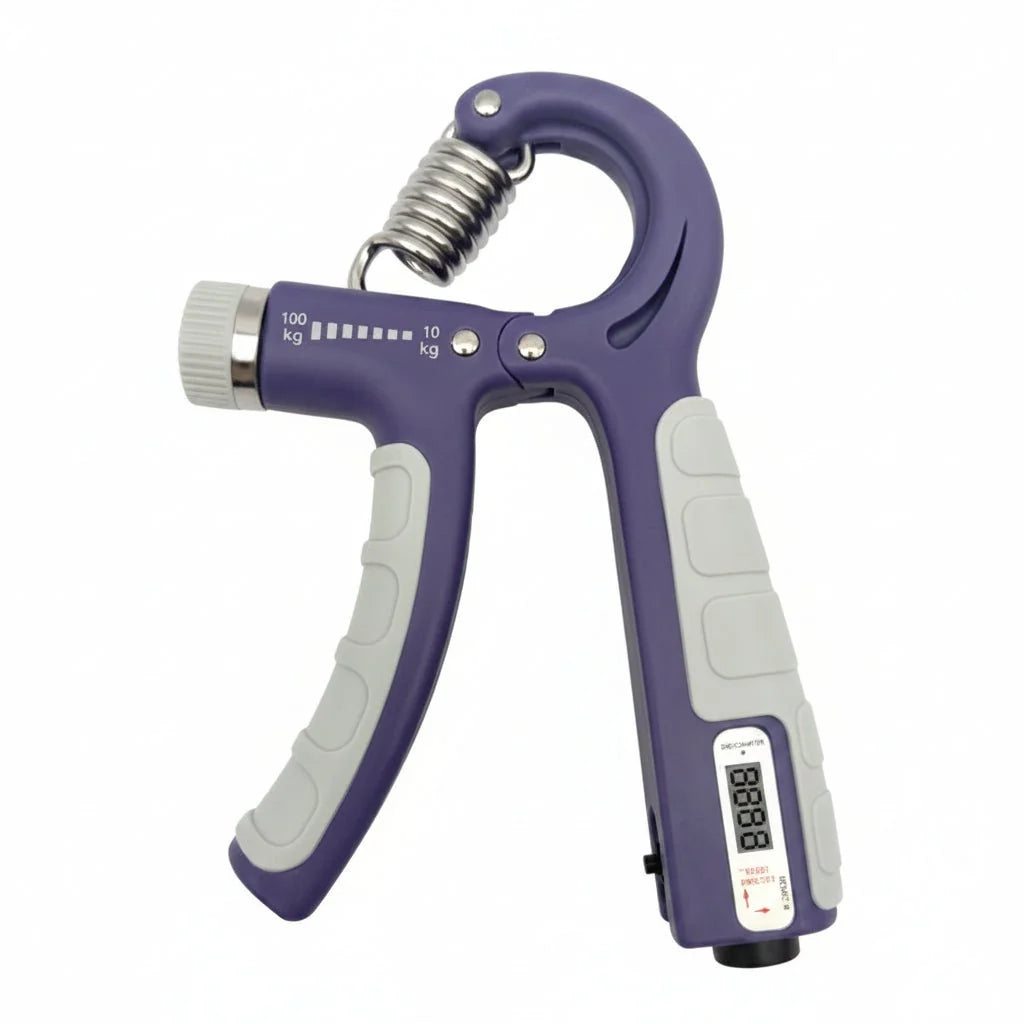 Hand Gripper Adjustable Resistance 11–132 lb Compact & Portable