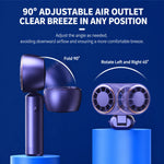 Handheld Fan Dual Airflow 5-Speed Rechargeable USB-C