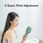 Handheld Fan Phone Stand 3-Speed USB-Powered