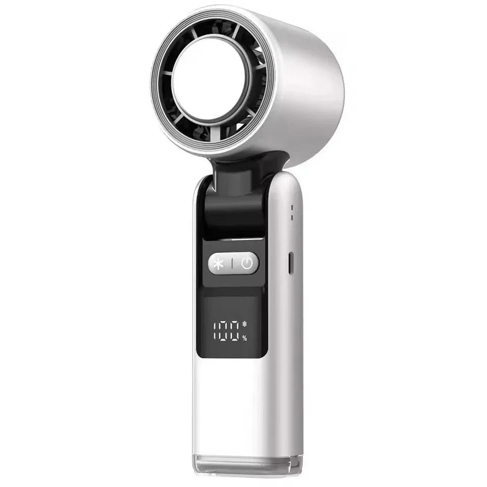 Handheld Fan Rechargeable Built-In Cooling Plate