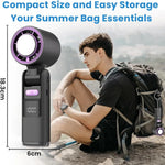 Handheld Fan Rechargeable Built-In Cooling Plate