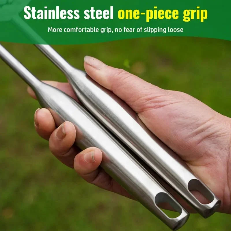 Handheld Garden Rake Stainless Steel Reinforced Teeth