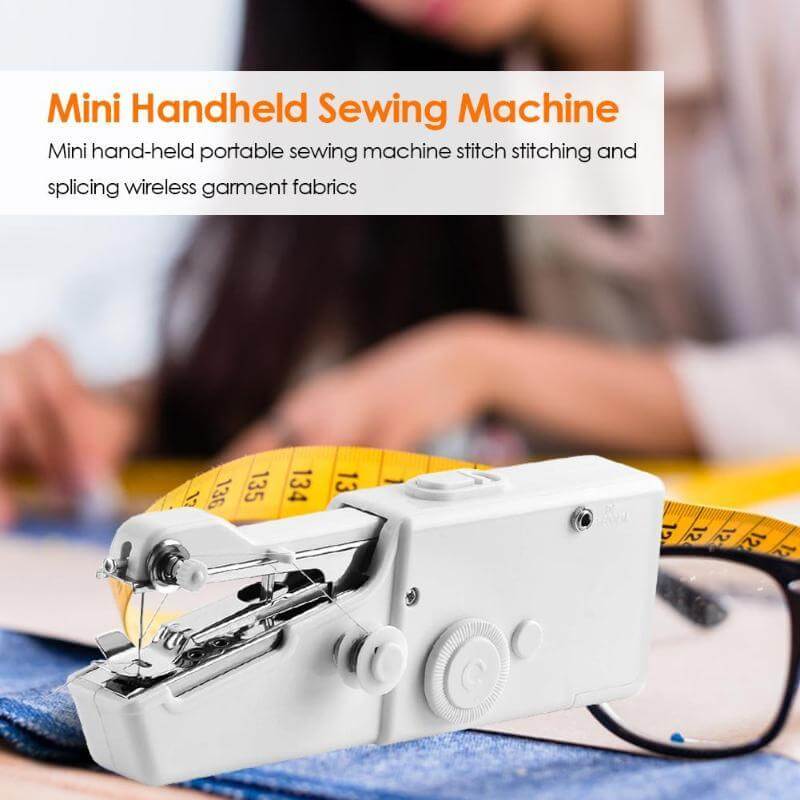 Handheld Sewing Machine Compact Battery-Powered for Quick Repairs