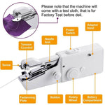 Handheld Sewing Machine Compact Battery-Powered for Quick Repairs