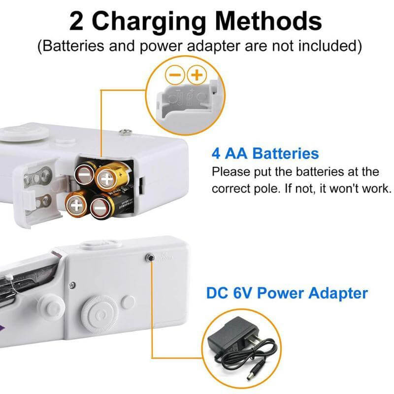 Handheld Sewing Machine Compact Battery-Powered for Quick Repairs