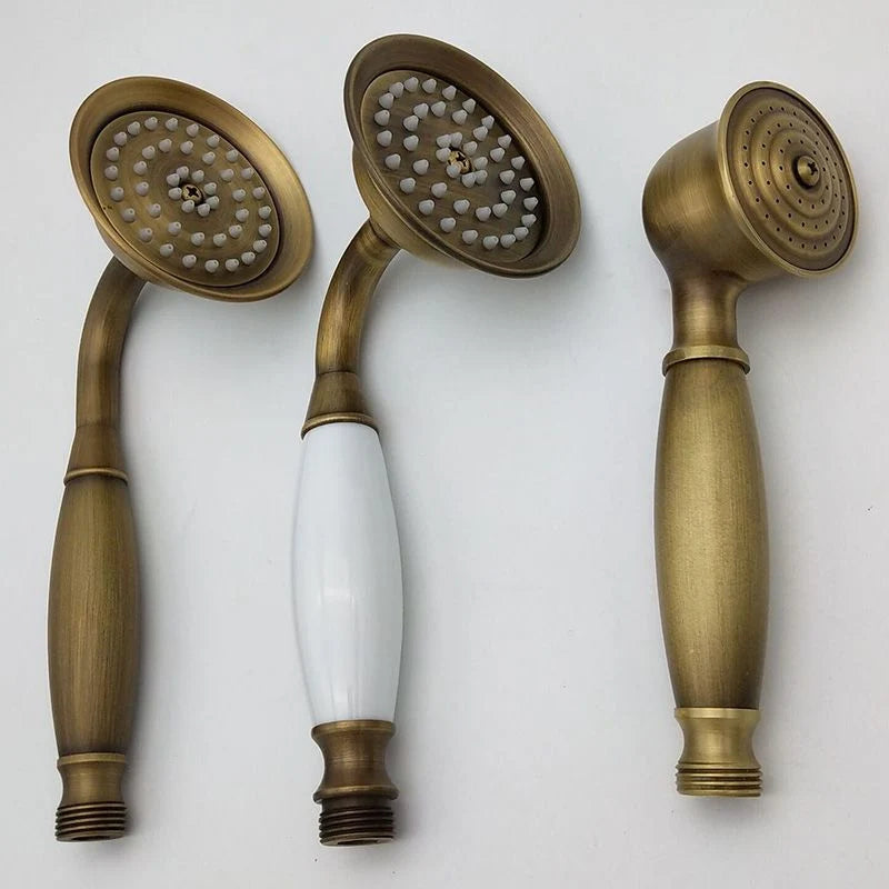 Handheld Showerhead Rust-Resistant Metal Massage Jet Hose & Wall Bracket