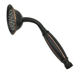 Handheld Showerhead Rust-Resistant Metal Massage Jet Hose & Wall Bracket