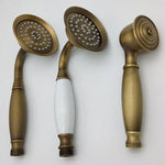 Handheld Showerhead Rust-Resistant Metal Massage Jet Hose & Wall Bracket