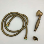 Handheld Showerhead Rust-Resistant Metal Massage Jet Hose & Wall Bracket
