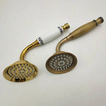 Handheld Showerhead Rust-Resistant Metal Massage Jet Hose & Wall Bracket