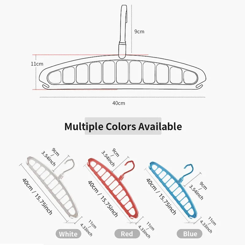 Hanger Organizer Multi-Position Space-Saving Plastic