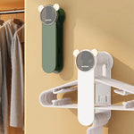 Hanger Organizer Wall-Mounted Foldable Holds 60 Wire Hangers