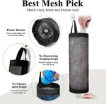 Hanging Bag Organizer Breathable Mesh Elastic Opening