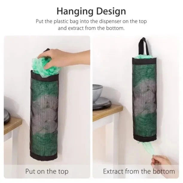 Hanging Bag Organizer Breathable Mesh Elastic Opening