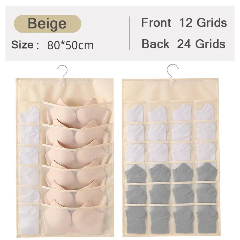 Hanging Closet Organizer Multi-Compartment Machine Washable