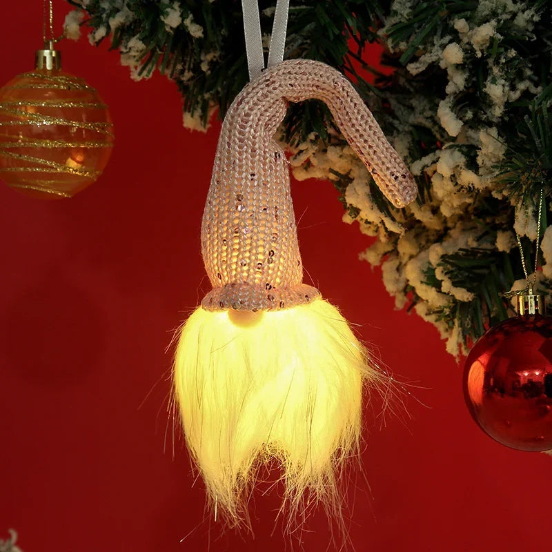 Hanging Decoration Warm LED & Glitter Indoor Outdoor