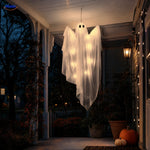 Hanging Ghost Decoration 46.9-Inch Draped LED Options