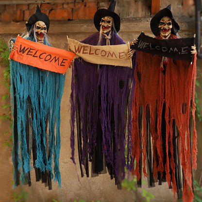 Hanging Ghost Motion-Activated Screams & LED Eyes
