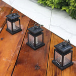 Hanging Lantern Solar-Powered Flameless LED IP44 Weather-Resistant