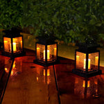 Hanging Lantern Solar-Powered Flameless LED IP44 Weather-Resistant