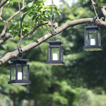 Hanging Lantern Solar-Powered Flameless LED IP44 Weather-Resistant