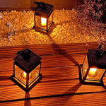 Hanging Lantern Solar-Powered Flameless LED IP44 Weather-Resistant