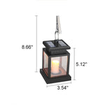 Hanging Lantern Solar-Powered Flameless LED IP44 Weather-Resistant