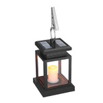 Hanging Lantern Solar-Powered Flameless LED IP44 Weather-Resistant