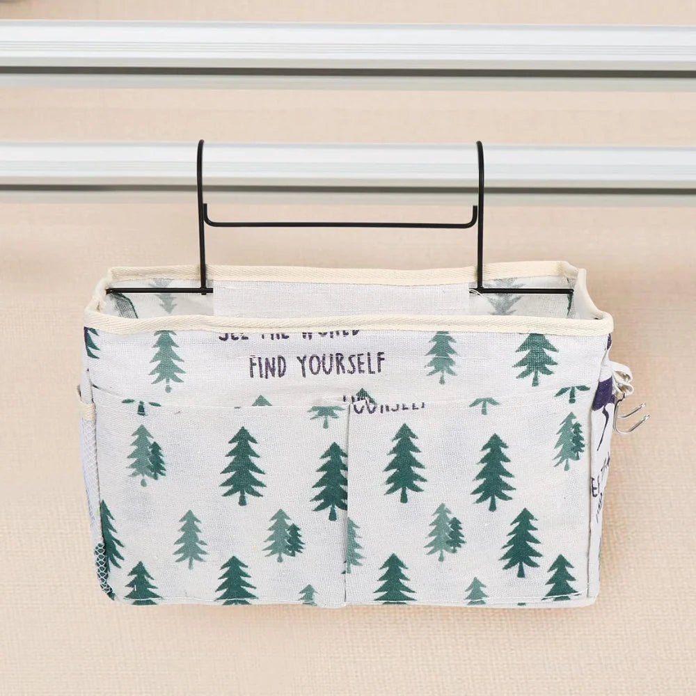 Hanging Organizer Bag Multi-Pocket With Side Hooks