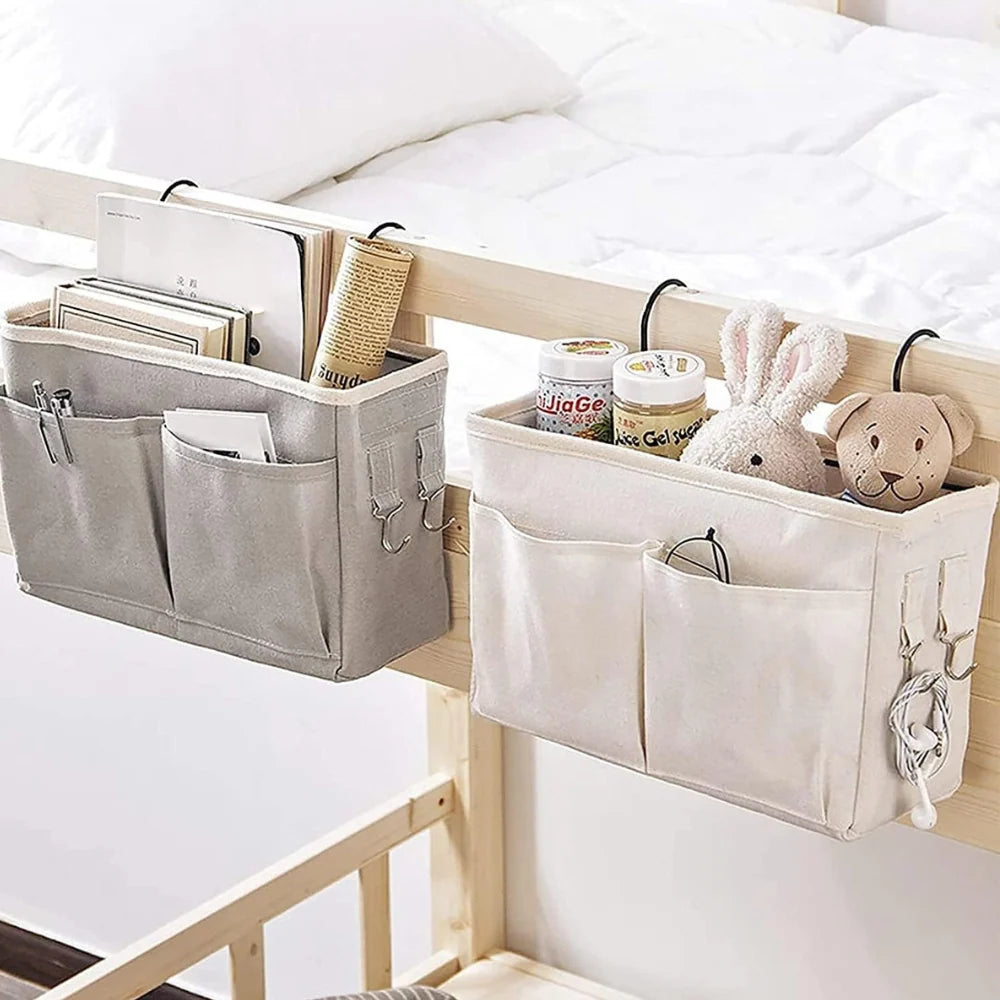 Hanging Organizer Bag Multi-Pocket With Side Hooks
