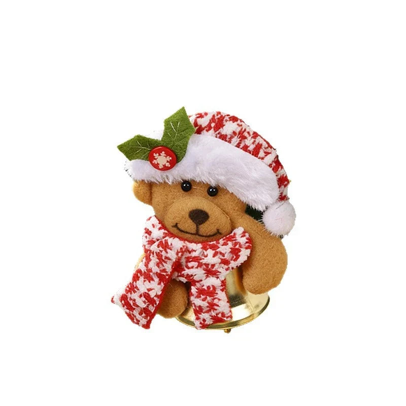 Hanging Ornament Reindeer Felt Red Nose Ready To Hang