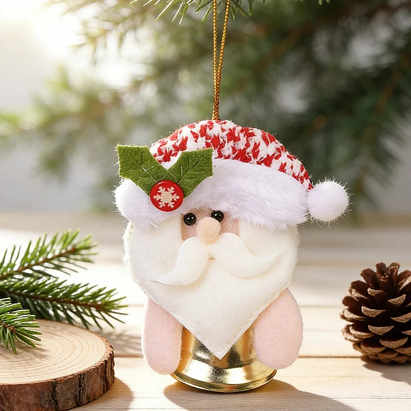 Hanging Ornament Reindeer Felt Red Nose Ready To Hang
