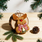 Hanging Ornament Reindeer Felt Red Nose Ready To Hang