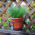 Hanging Plant Basket Iron No-Drill Railing Hook