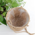 Hanging Planter Natural Jute Space-Saving Display