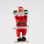 Hanging Santa Decoration 10 Inch Lifelike Indoor & Outdoor