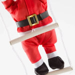 Hanging Santa Decoration 10 Inch Lifelike Indoor & Outdoor