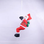 Hanging Santa Figurine Weather-Resistant Fabric Indoor & Outdoor