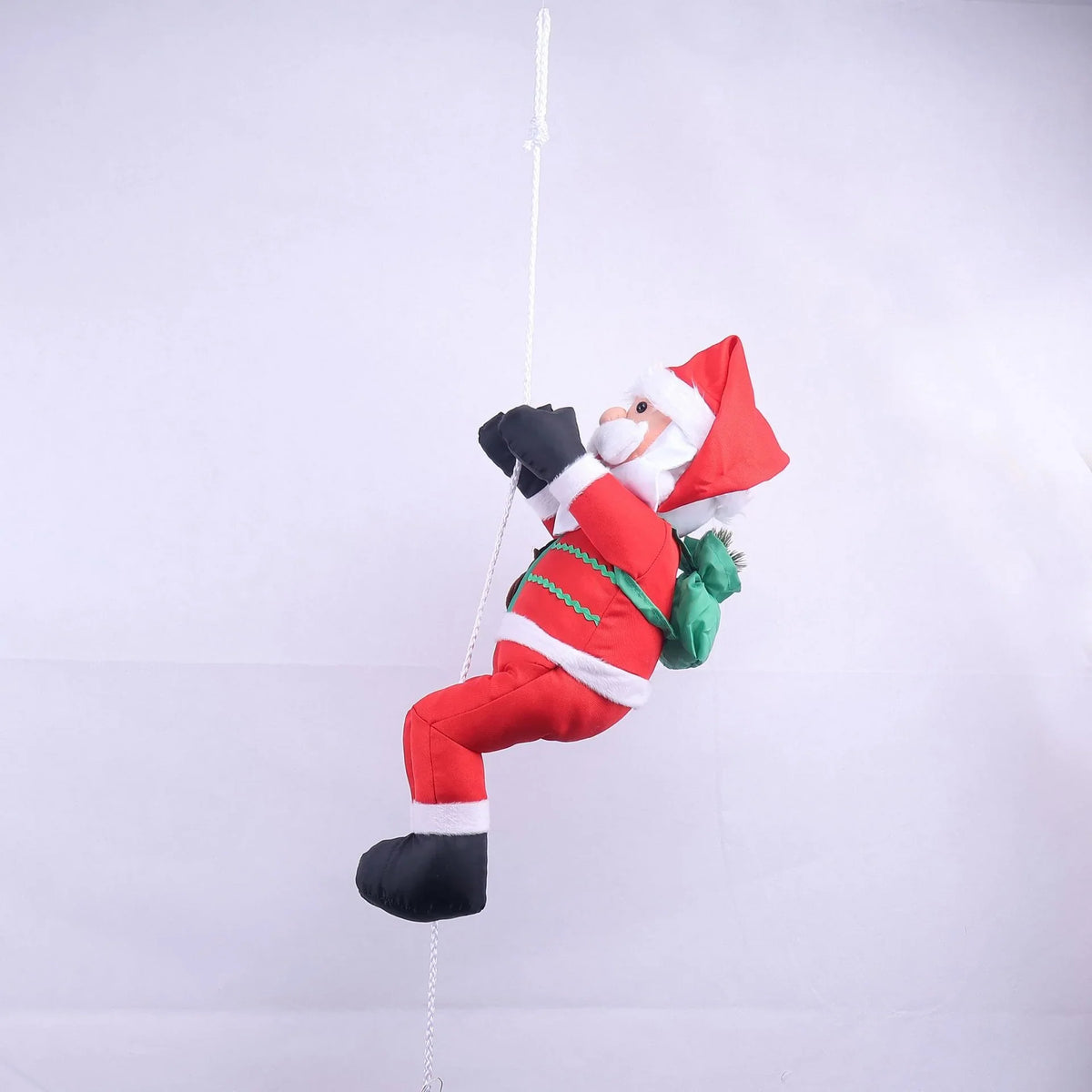 Hanging Santa Figurine Weather-Resistant Fabric Indoor & Outdoor