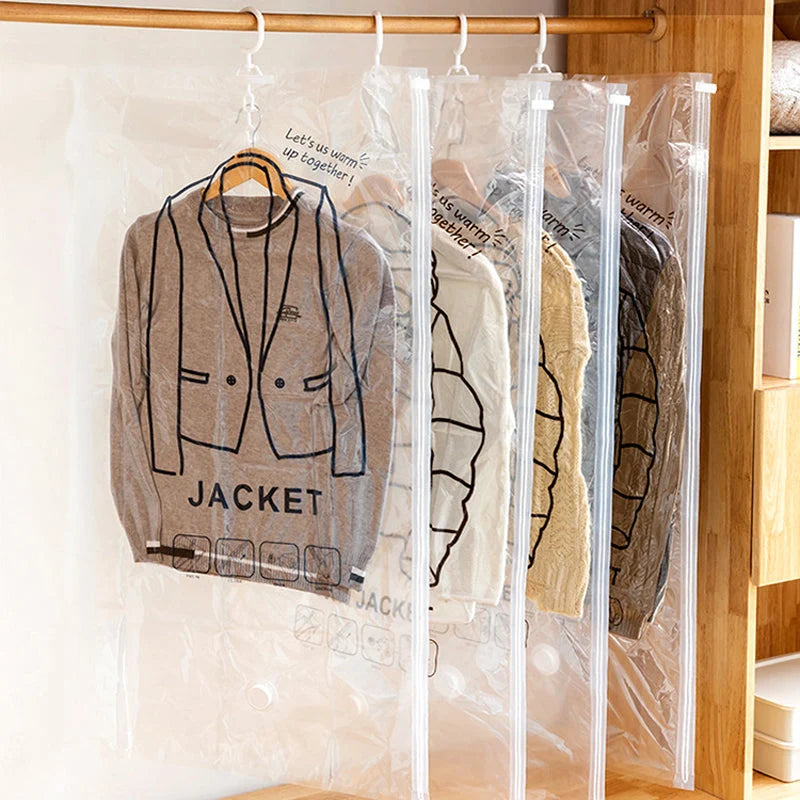 Hanging Vacuum Storage Bags Reusable Waterproof Dustproof