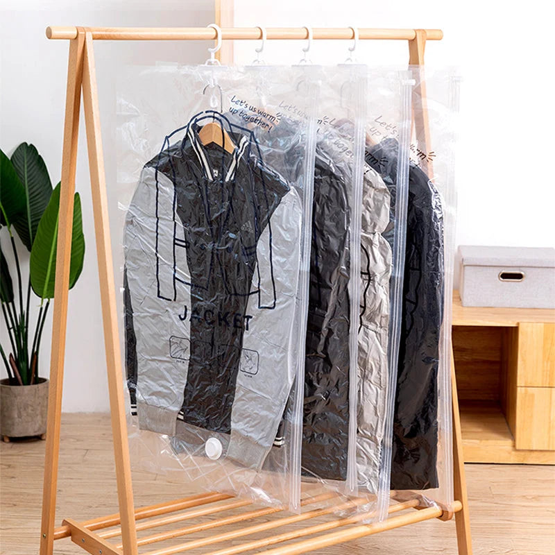 Hanging Vacuum Storage Bags Space-Saving Waterproof & Dustproof