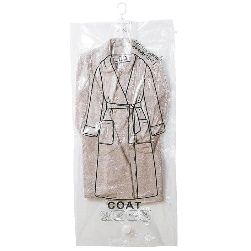Hanging Vacuum Storage Bags Space-Saving Waterproof & Dustproof
