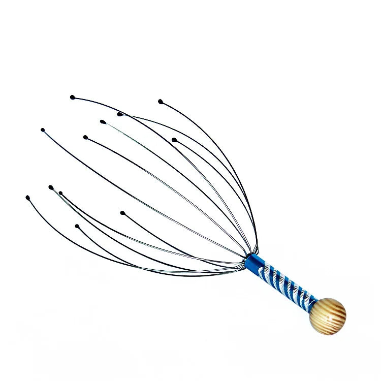 Head Massager Octopus-Style Flexible Prongs