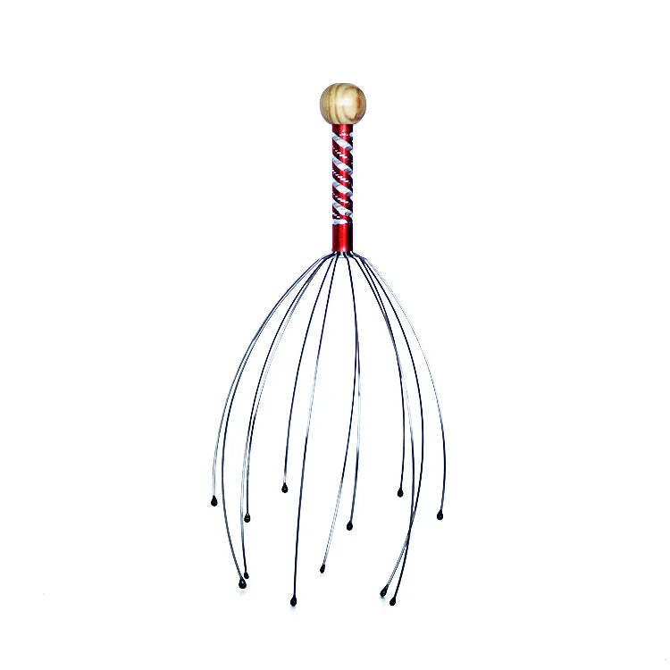 Head Massager Octopus-Style Flexible Prongs