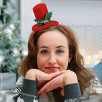 Headband Santa Hat Plant Motif Lightweight Flexible