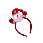 Headband Santa Motif LED Lights Elastic Fit